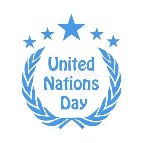 Illustration Of United Nations Day Background Stock Vector