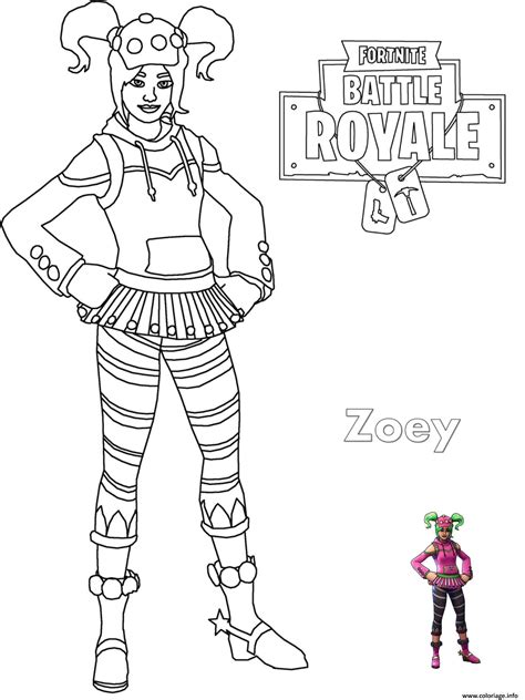 Coloriage poised playmaker skin from fortnite à imprimer du livre de coloriage fortnite. Coloriage Zoey Fortnite Girl Dessin Fortnite à imprimer