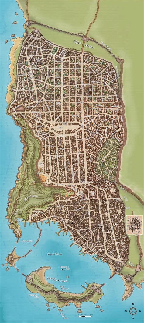 Waterdeep Fantasy City Map Fantasy City Fantasy Map