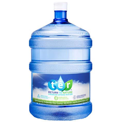 TÊr Natural Spring Water 5 Gallon Manhattan Water Company