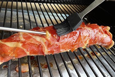Just keep in mind that keeping it as close to 145 degrees. Smoked Pork Tenderloin: Prosciutto Wrapped with Maple Glaze