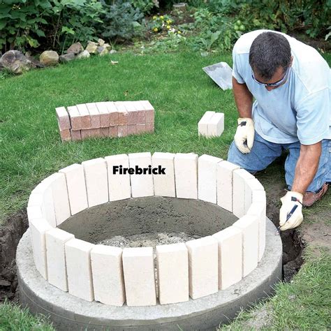 How to build a firepit with castlewall block / using retaining wall blocks fire pit how to make a fire pit using. How to Build a DIY Fire Pit — The Family Handyman