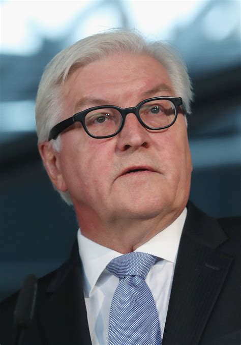 Encouraging and warm, calling for solidarity and patience, talking about hope for the future and thanking all those people who keep the country running: Frank-Walter Steinmeier in Coalition Leaders Present Steinmeier As Presidential Choice - Zimbio
