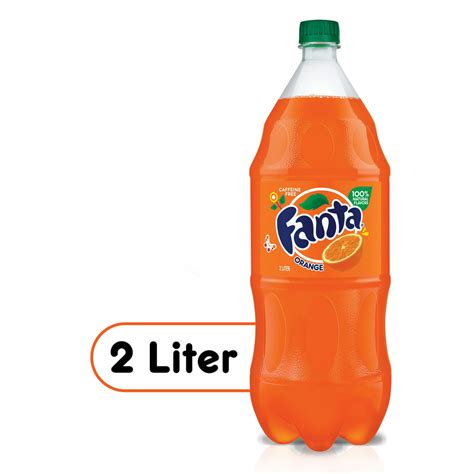 Fanta Orange Soda Fruit Flavored Soft Drink 2 Liters