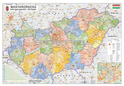 Nincs egy térkép sem kiválasztva. Magyarország közigazgatási térkép a járásokkal fémléces vagy