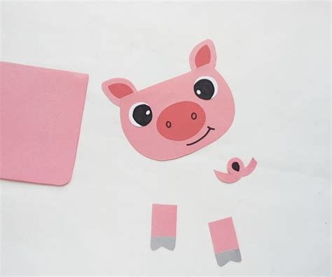 Paper Pig Puppet Frosting And Glue Easy Desserts And Kid Crafts