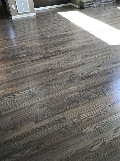 Red Oak Floors Stained With Classic Gray Grey Hardwood Floors Oak