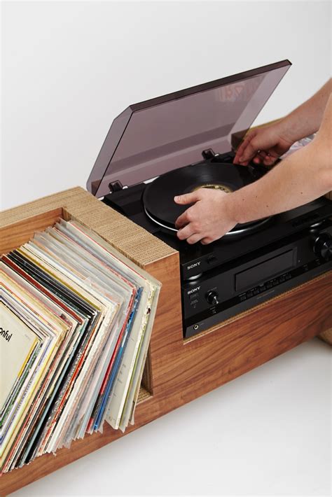 Cardboard Record Player Console — Cush Design Studio