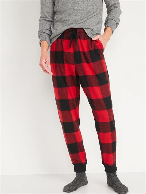Matching Plaid Flannel Jogger Pajama Pants For Men Old Navy