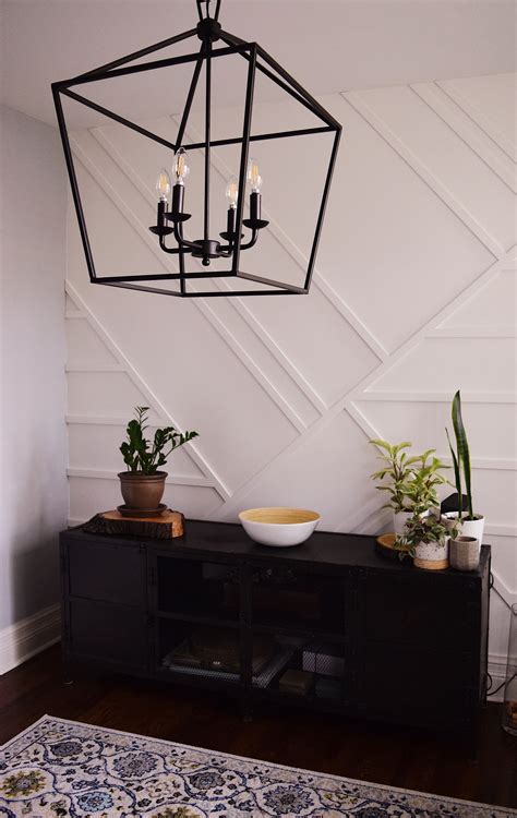 Our DIY Modern Feature Wall - Kate Ellen | Feature wall living room, Feature wall design, Modern diy