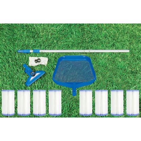 Intex Pool Vacuum Kit With Pole Compatible With Salt Pools 10 In