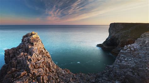 Water Rocky Coastline Horizon Cloud Sky High Resolution Images Of