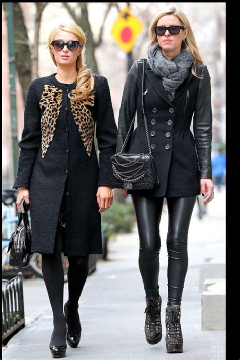 The Hilton Sisters Stylish Celebrity Street Style Fashion Paris