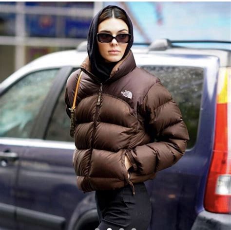 Kendall Jenner Brown Puffer Jacket Movie Leather Jackets