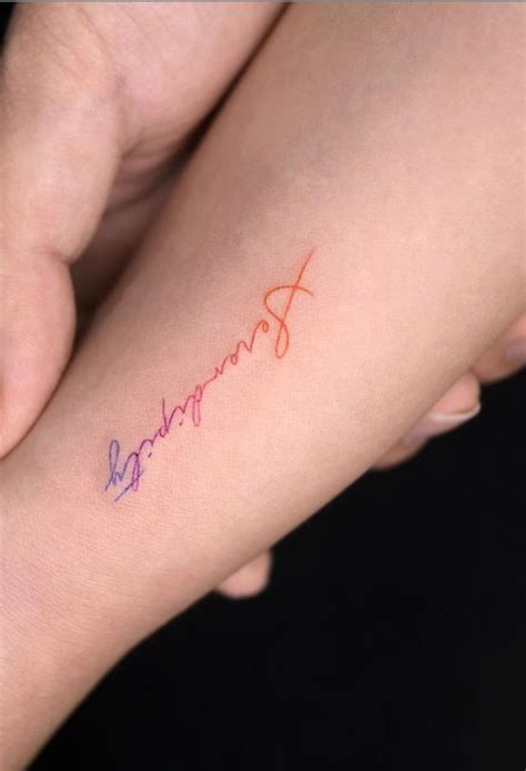Letter Tattoo Simple And Meaningful Lily Fashion Style