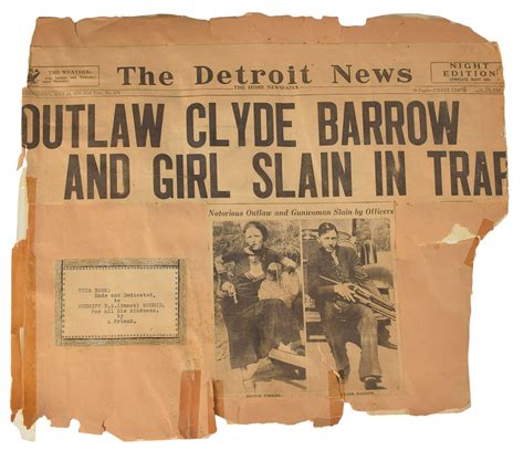 Smoot Schmids Personal Bonnie And Clyde Scrapbook