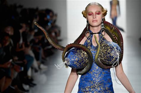 Giant Balloon Bras And Shark Tail Dresses The Weirdest Looks From New York Fashion Week