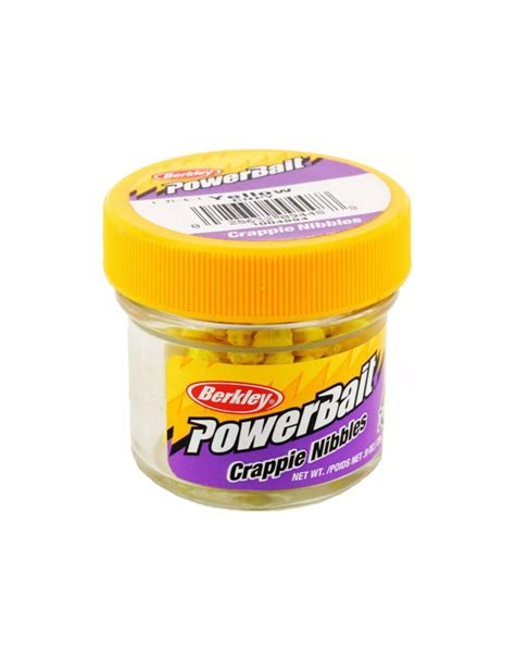 Berkley Powerbait Biodegradable Crappie Nibbles Yellow Artificial Bait 9oz Jar Ebay