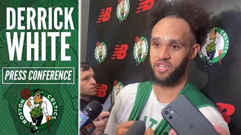 Derrick White Joins Celtics Starting Lineup Practice Interview Youtube