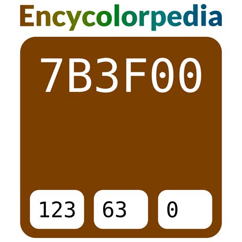 Chocolate Traditional 7b3f00 Hex Color Code Hex Colors Hex