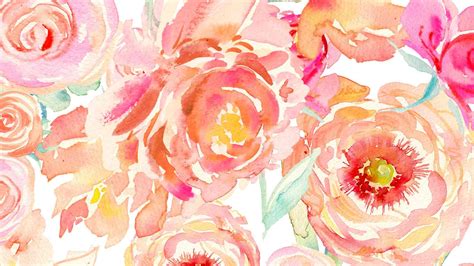 41 Watercolor Peony Wallpaper Wallpapersafari