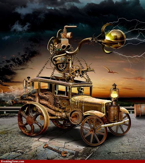 Pin By Dominique Hauer On Steampunk Steampunk Dieselpunk Car Artwork