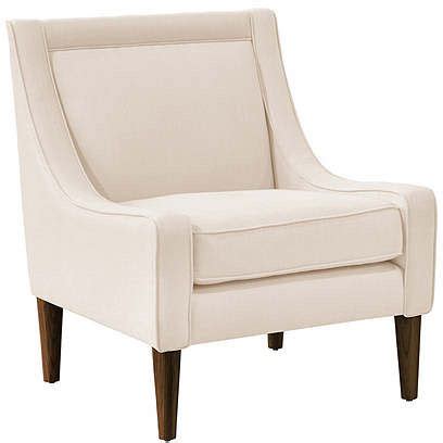 Rated 4.5 out of 5 stars. Scarlett Accent Chair, Talc from One Kings Lane (With images) | White leather chair, White ...