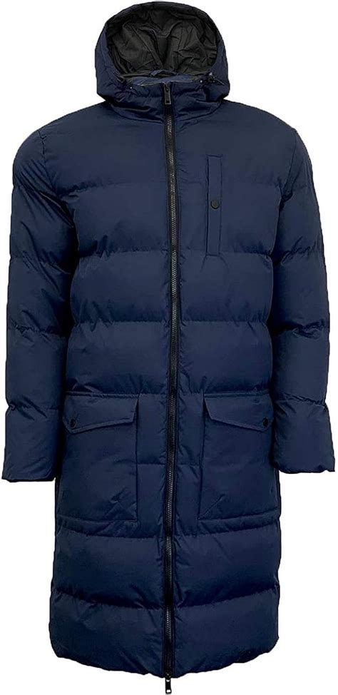 Soulstar Mens Premium Padded Longline Hooded Winter Jacket