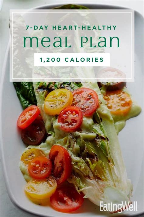 7-Day Heart-Healthy Meal Plan: 1,200 Calories | Healthy ...