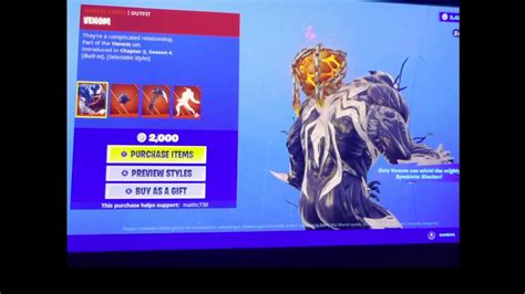 Fortnite Venom Bundle Review And Gameplay Youtube