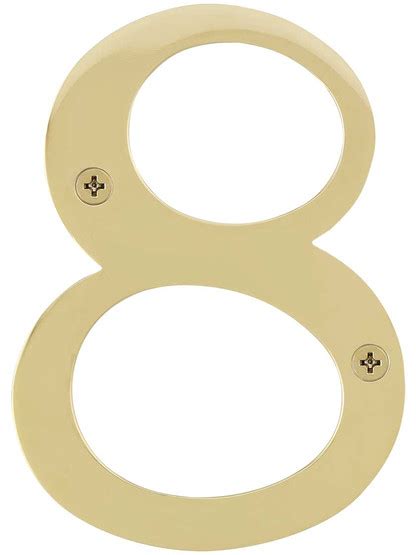 Premium Brass House Numbers 6 Height House Of Antique Hardware