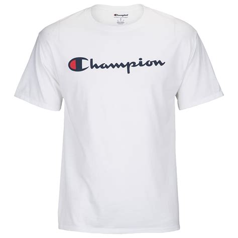 Champion Logo T Shirt In White For Men Save 83 Lyst