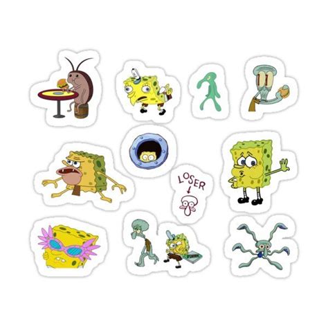 Spongebob Sticker Pack Sticker By Gsill