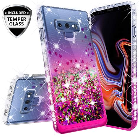 Compatible For Samsung Galaxy Note 9 Case With Temper Glass Screen