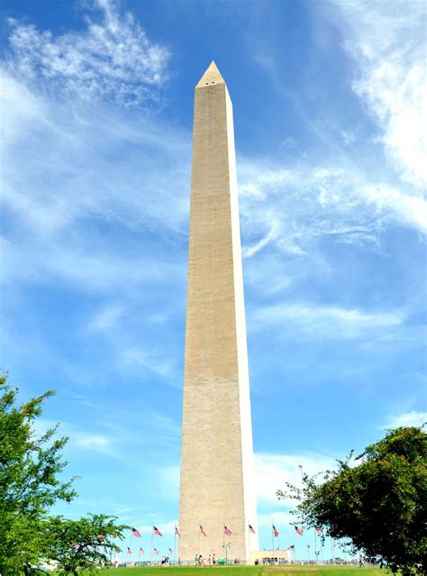 Bildet Monument Tårn Landemerke Washington Dc Minnesmerke