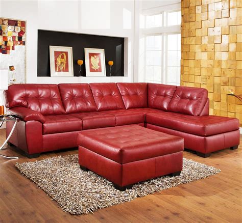 Living Room Astonishing Rooms To Go Sectional Leather Havertys Pertaining To Red Faux Leather Sectionals 