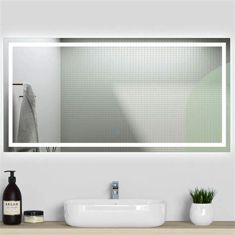 Xinyang 1200x700 Large Bathroom Mirrors With Lightsheated Demister Padtouch Sensor Switch Wall