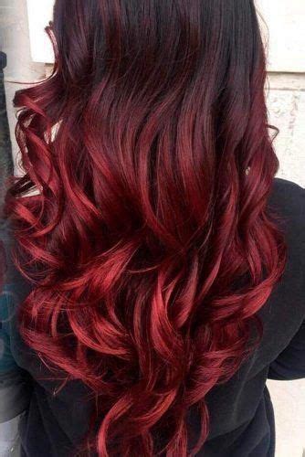 Brunette With Red Glazed Tips Redombre Hair Dye Tips Red Hair Tips