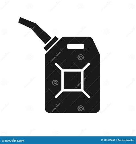 Canister Of Gasoline Icon Stock Vector Illustration Of Energy 125533883