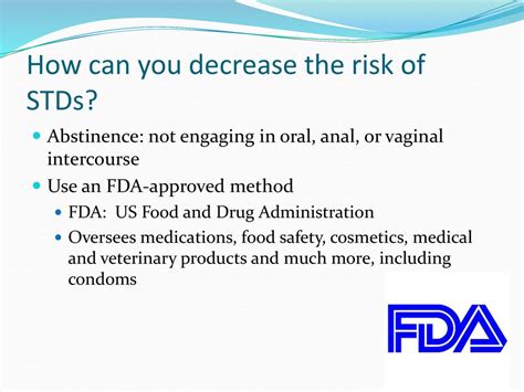 Reducing The Risk For Sexually Transmitted Diseases Stds Ppt Download