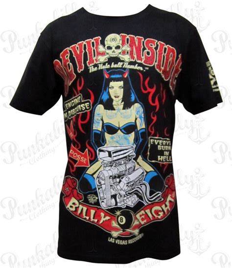 Devil Inside Man Rockabilly T Shirt