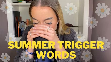 Asmr Summer Trigger Words Repeated With Mouth Sounds And Cupped