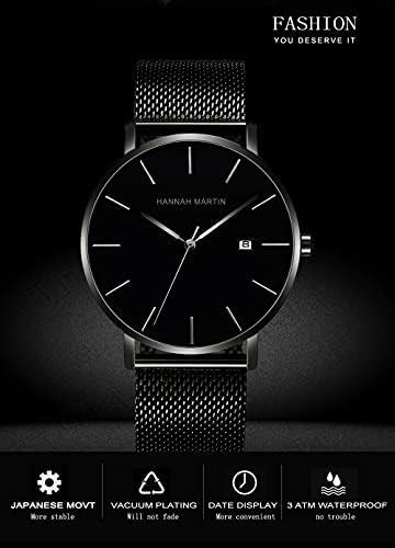 relojes de pulsera para hombre con calendario caja fina minimalista relojes hombre casual reloj