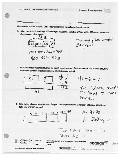 An outline of learning goals, key ideas, pacing suggestions, and more! Nys Common Core Mathematics Curriculum Lesson 2 Grade 4 - freebie engage ny math module 1 lesson ...