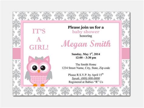 Best baby shower invitations templates. Owl Baby Shower Invitation DIY Printable by DesignTemplates