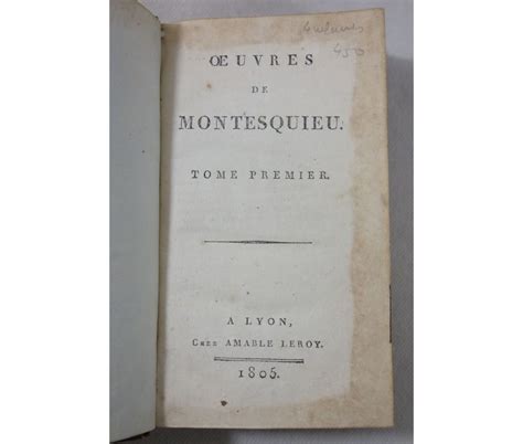 Montesquieu De L'esprit Des Lois Analyse - MONTESQUIEU. L'Esprit des Loix - LOIS - tomes 1 à 4