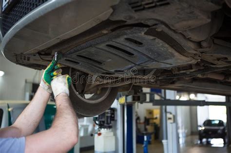 Car Repair In The Service Station Stock Image Image Of Automotive