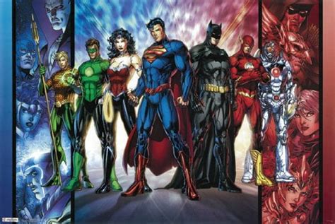 Dc Comics Heroes Poster Group Cast New 24x36