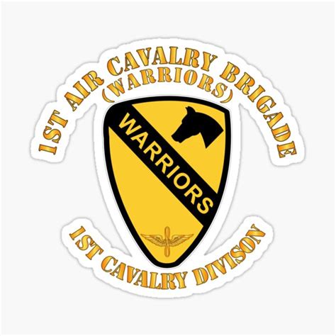 Army 1st Air Cavalry Brigade Warriors 1st Cav Division Sticker