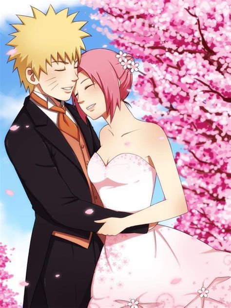 Naruto And Sakura Wedding Beautiful Fanart